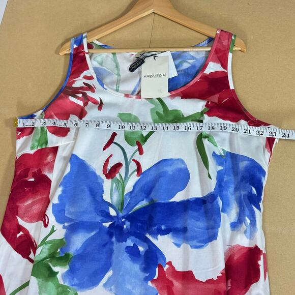 NWT Marina Rinaldi Plus Size Dress Alida 18 Made in Italy Coastal Beach - Picture 5 of 8